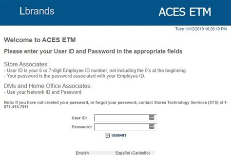The ACES ETM gateway provides several benefits to L Brands employees, including Schedule Management Through the site, you may Examine your Schedule, and take Time off. . Aces etm scheduling